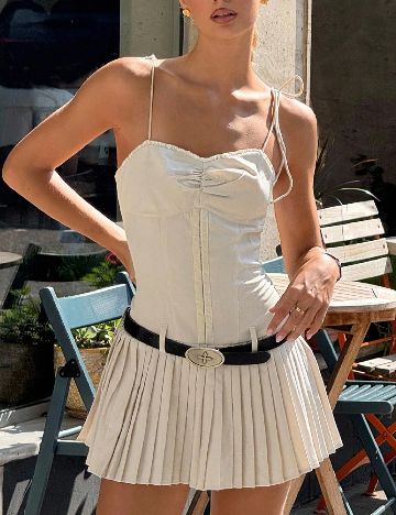Rochie scurta SHEIN, bej