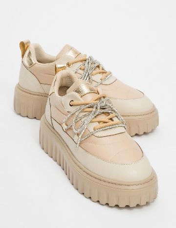 Adidasi Luvishoes, crem