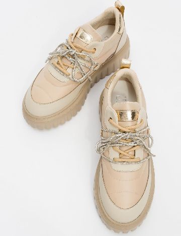 Adidasi Luvishoes, crem