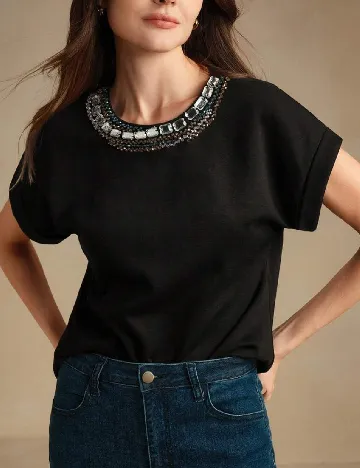 Tricou Anewsta, negru
