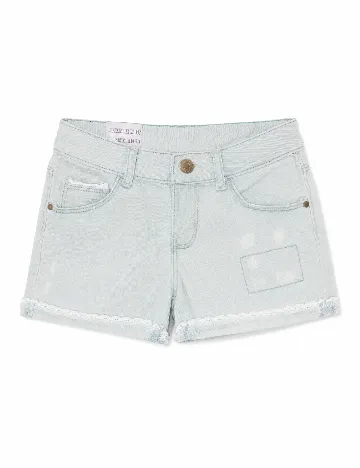 Pantaloni scurti Zara, albastru deschis