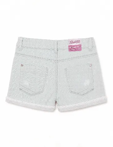 Pantaloni scurti Zara, albastru deschis
