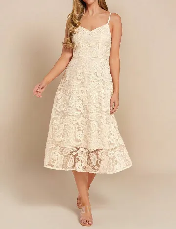 Rochie medie SHEIN, crem