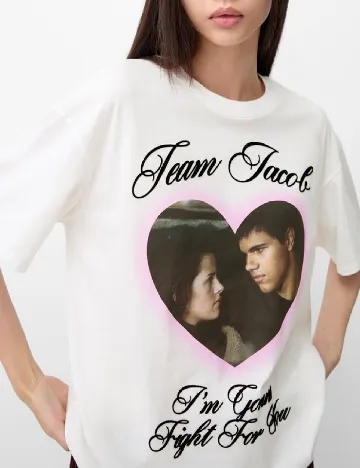 Tricou Bershka, alb