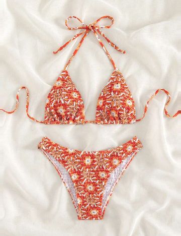 Costum de baie SHEIN, portocaliu