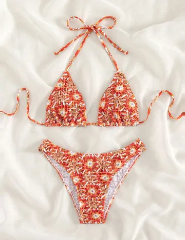 Costum de baie SHEIN, portocaliu