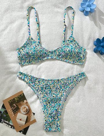 Costum de baie SHEIN, mix culori