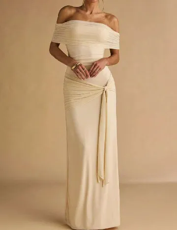 Rochie lunga SHEIN, crem