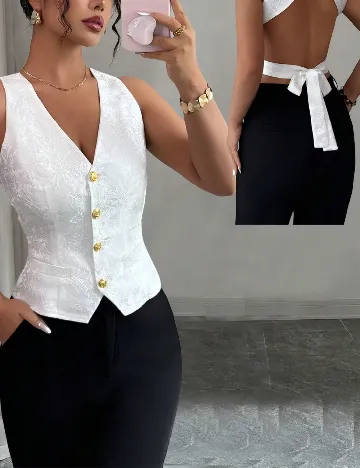 Top SHEIN, alb