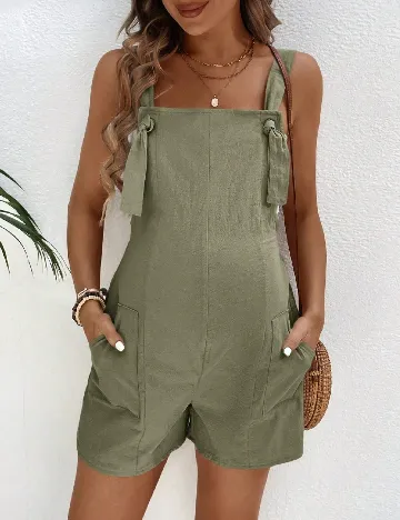 Salopeta SHEIN Maternity, verde