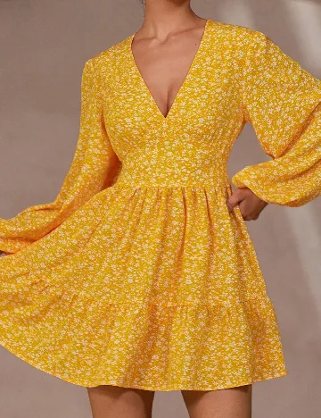 Rochie scurta SHEIN, galben
