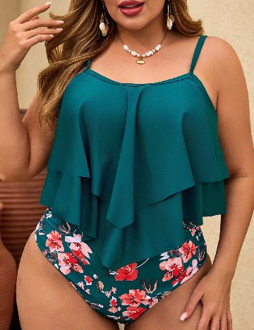 Costum de baie SHEIN CURVE, mix culori