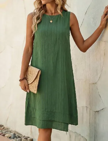 Rochie medie Emery Rose, verde