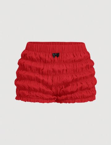 Pantaloni scurti SHEIN CURVE, rosu