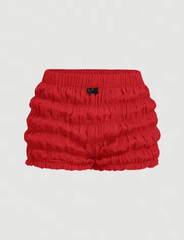 Pantaloni scurti SHEIN CURVE, rosu