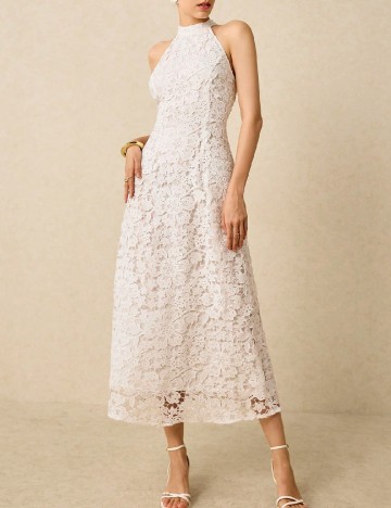 Rochie medie SHEIN, alb