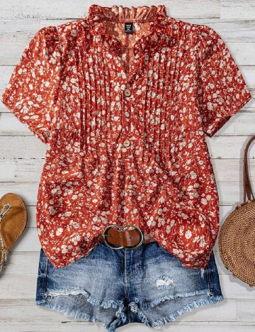 Bluza SHEIN CURVE, floral print