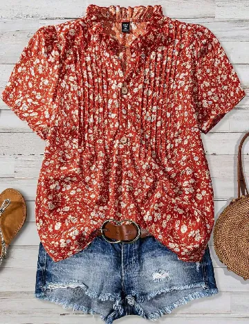 Bluza SHEIN CURVE, floral print