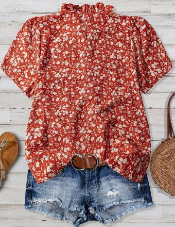Bluza SHEIN CURVE, floral print