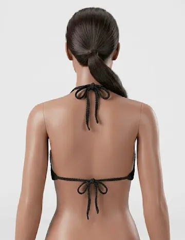 Sutien de baie Bershka, negru