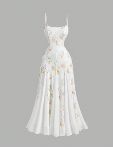 Rochie medie SHEIN, alb