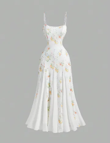 Rochie medie SHEIN, alb