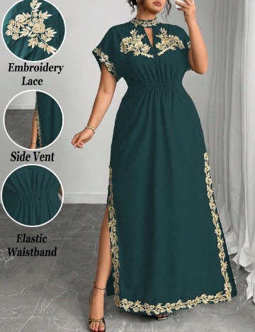 Rochie lunga SHEIN CURVE, verde