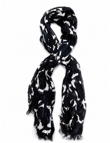 Esarfa Bershka, negru