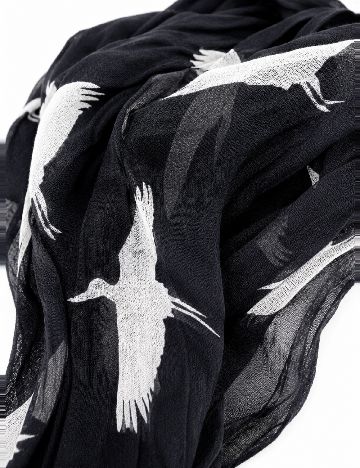 Esarfa Bershka, negru