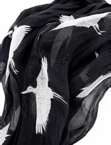 Esarfa Bershka, negru