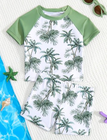 Costum de baie Shein Kids, mix culori