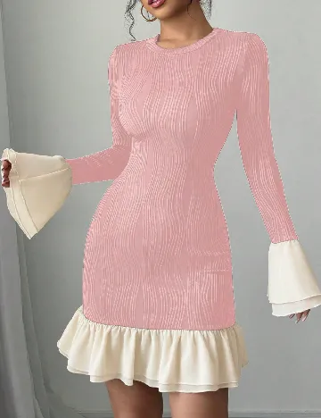 Rochie scurta SHEIN, roz