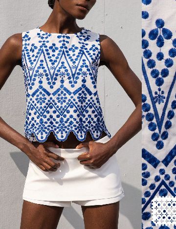Bluza Aveloria, albastru/alb