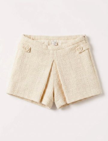 Pantaloni scurti Zara, crem