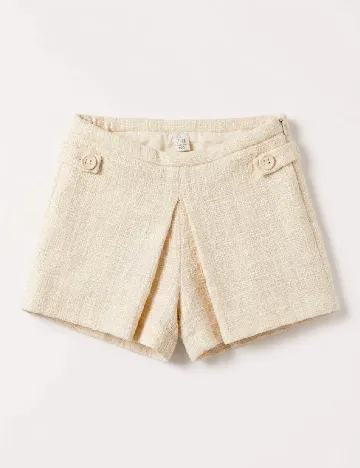 Pantaloni scurti Zara, crem