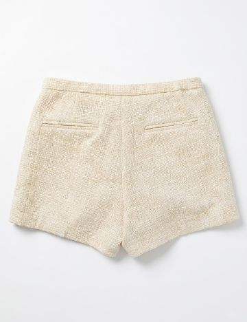 Pantaloni scurti Zara, crem