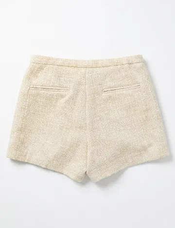 Pantaloni scurti Zara, crem