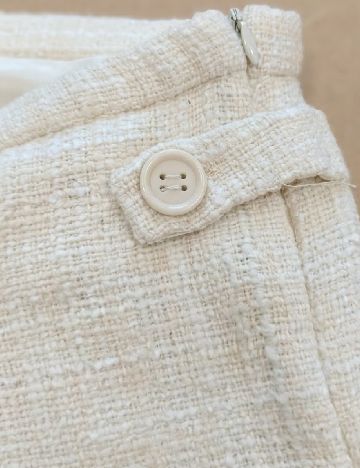 Pantaloni scurti Zara, crem