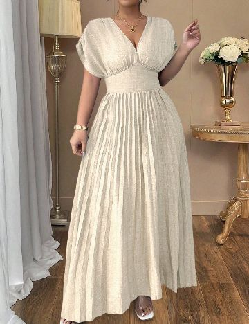 Rochie lunga SHEIN CURVE, crem
