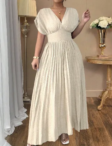 Rochie lunga SHEIN CURVE, crem