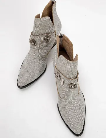 Botine Luvishoes, argintiu