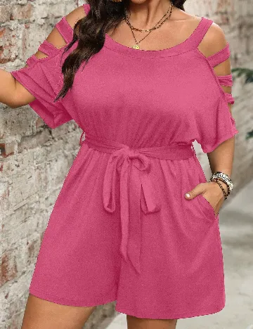 Salopeta SHEIN CURVE, roz