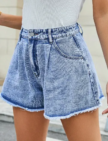 Pantaloni scurti SHEIN, albastru