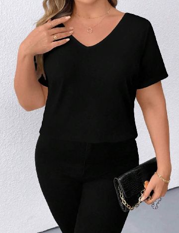Tricou SHEIN CURVE, negru