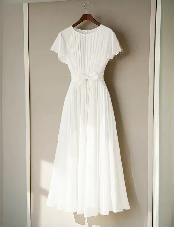 Rochie medie SHEIN, alb