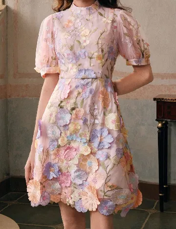 Rochie scurta Anewsta, floral print