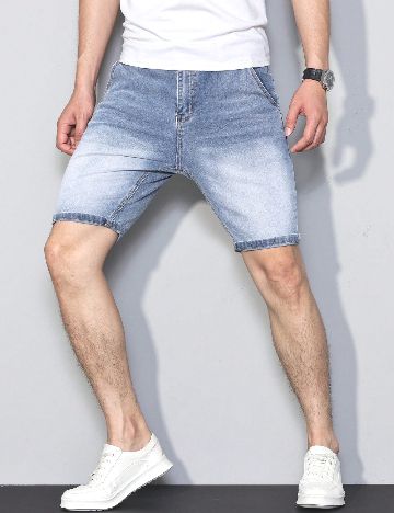 Pantaloni scurti SHEIN, albastru