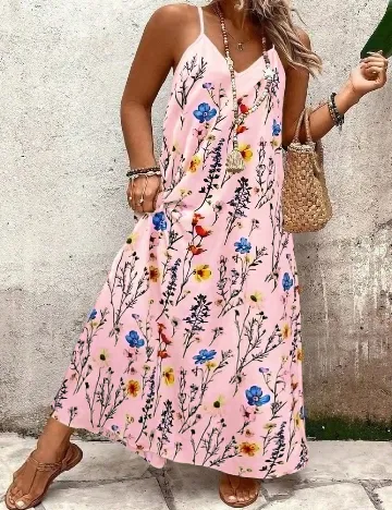 Rochie lunga SHEIN CURVE, roz