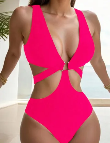 Costum de baie SHEIN, roz