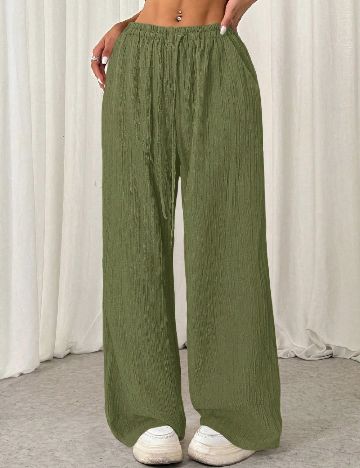 Pantaloni SHEIN, verde